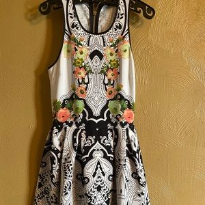 Black and white Juicy Couture sleeveless dress